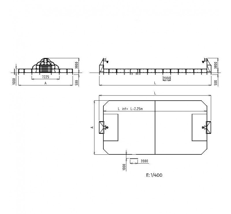 Frontale pour Terrain Multisports Polyvalent Eco-composite