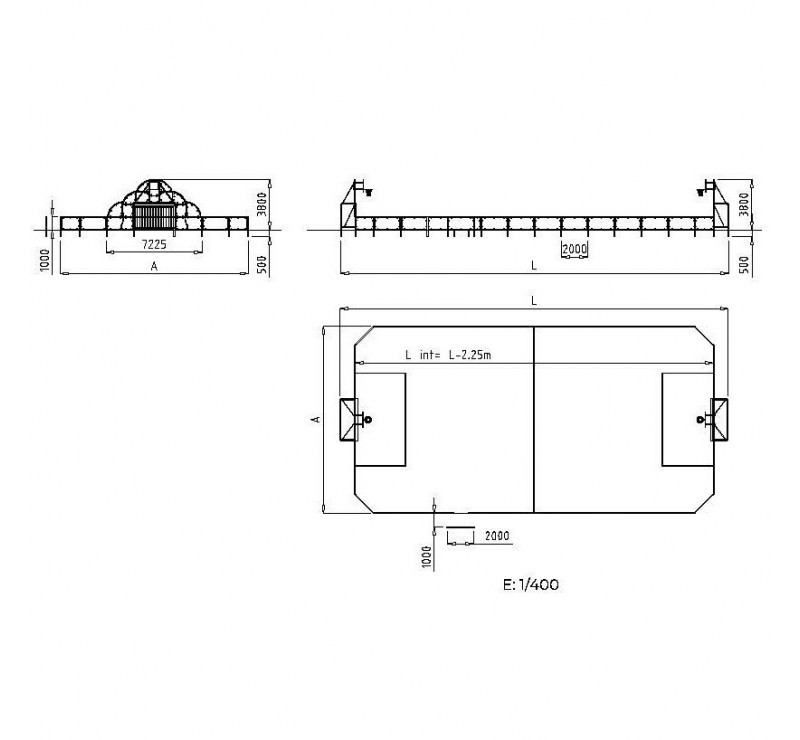 Frontale pour Terrain Multisports Eco-composite