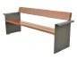 Banc Urbain Élégant en Bois Tropical