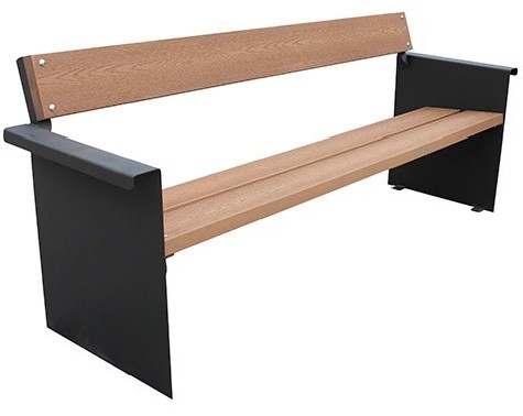 Banc Urbain Élégant en Bois Tropical