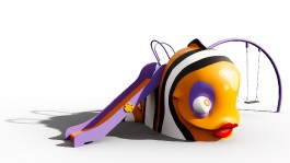 Poisson clown jeu extérieur pour enfants