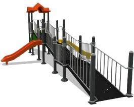 La passerelle inclusive avec tobbogans