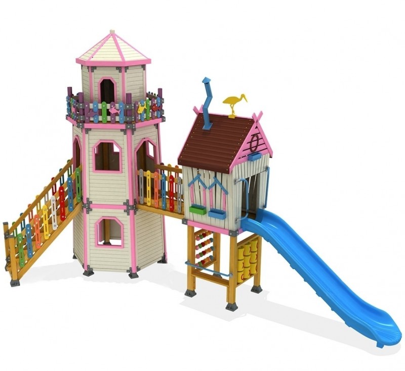 Maisons jeux de plein air pour espace public