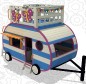 Caravane structure de jeu extérieur pour enfants 