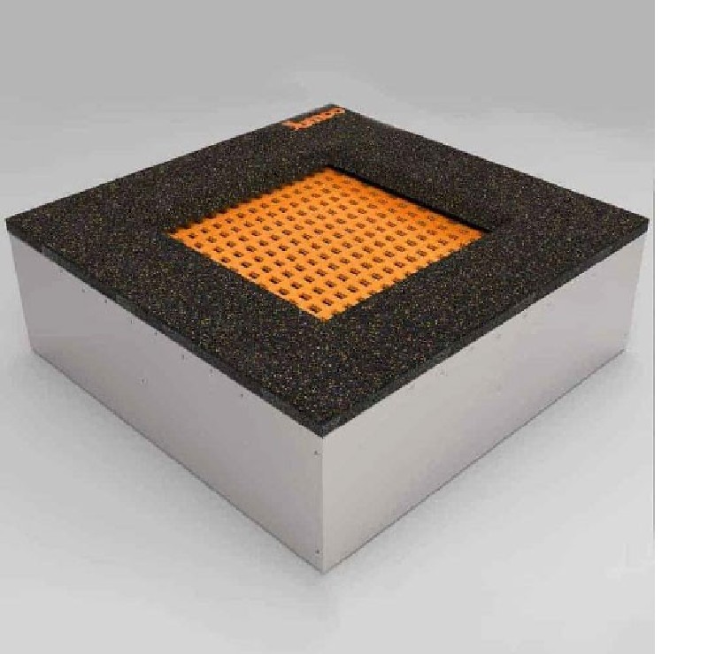 Trampoline carré intégré au sol modèle 0,80 mètre Trampoline carré intégré au sol modèle 0,80 mètre