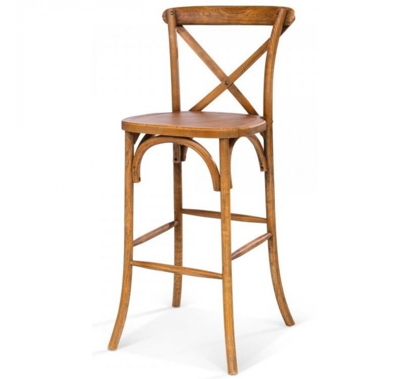 Chaise haute en bois robuste