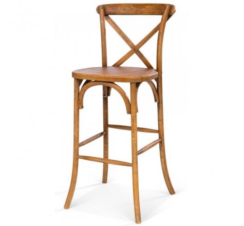 Chaise haute en bois robuste