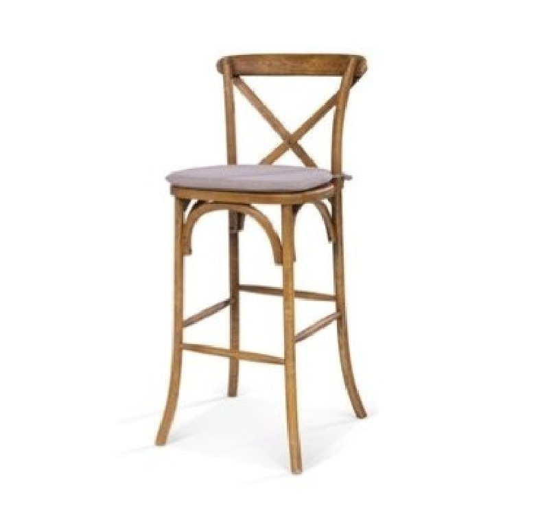 Chaise haute en bois robuste