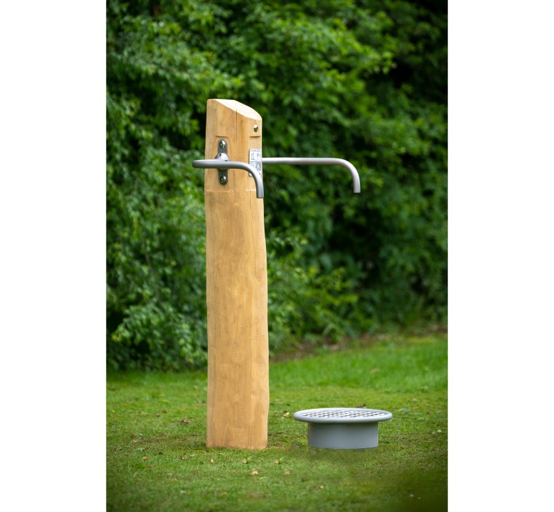 Appareil de musculation pour le dos en acier et bois de robinier