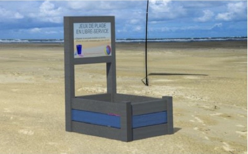 Présentoir pour plage
