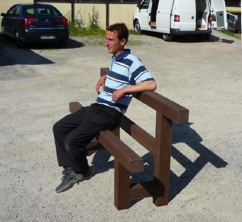 Banc plastique recyclé