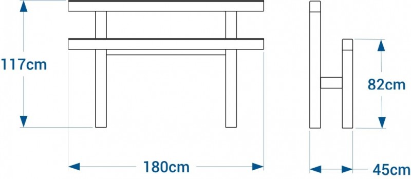 Banc plastique recyclé