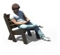 chaise relaxante en plastique recyclé