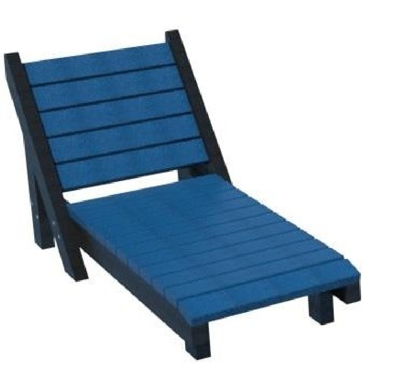 chaise longue en plastique recyclé