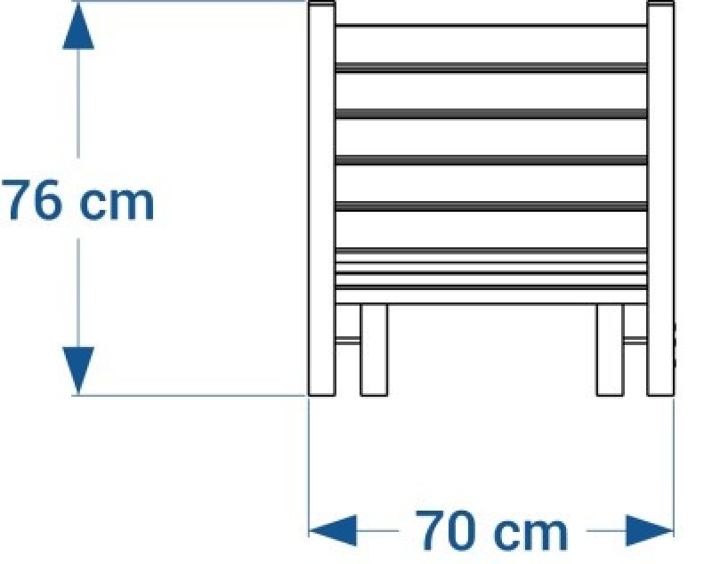 chaise longue en plastique recyclé
