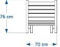 chaise longue en plastique recyclé