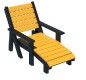chaise longue en plastique recyclé