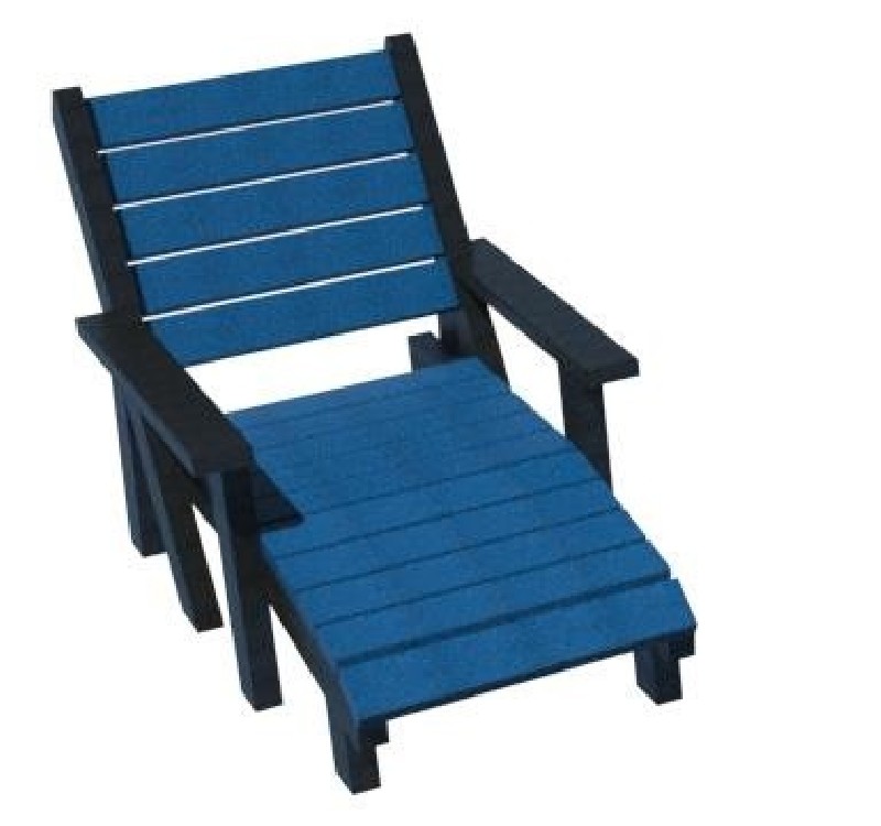 chaise longue en plastique recyclé