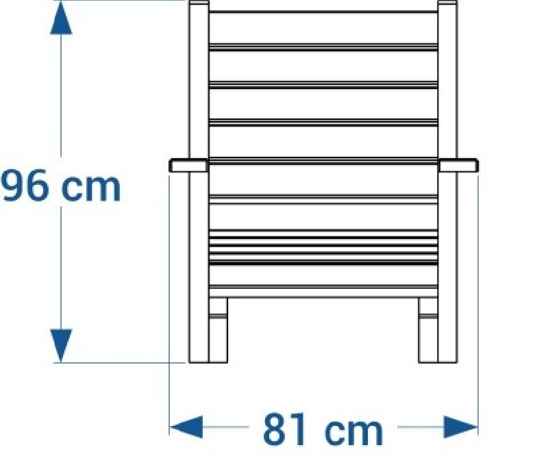 chaise longue en plastique recyclé