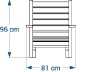 chaise longue en plastique recyclé