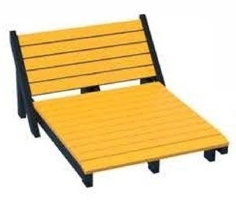 chaise longue en plastique recyclé