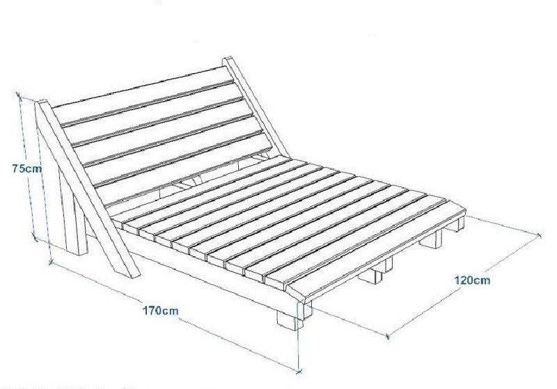 chaise longue en plastique recyclé