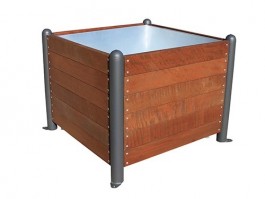 jardinière carrée 1 x 1 m