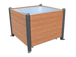 Jardinière carrée 1 m x 1 m...