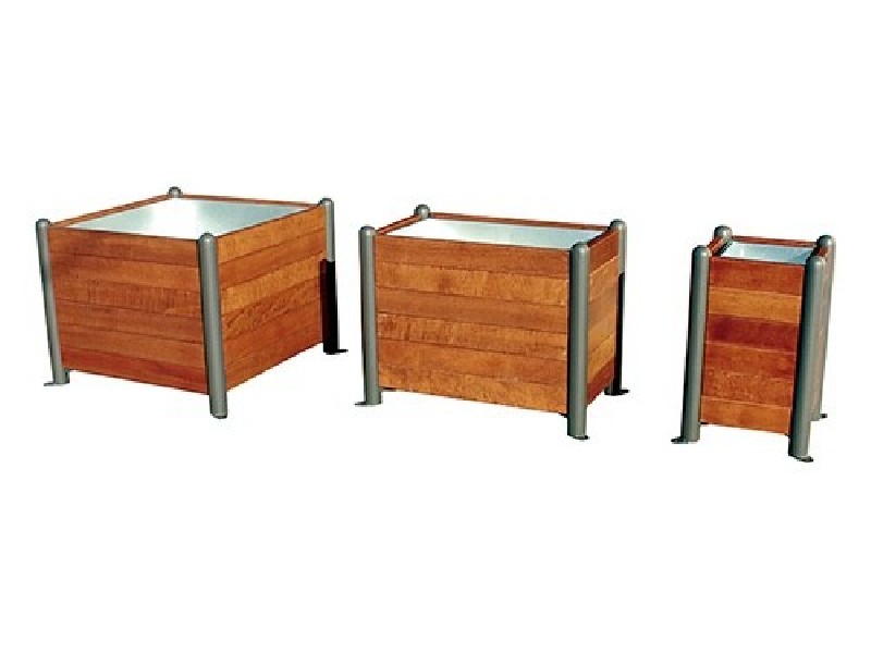 jardinière carrée 1 x 1 m