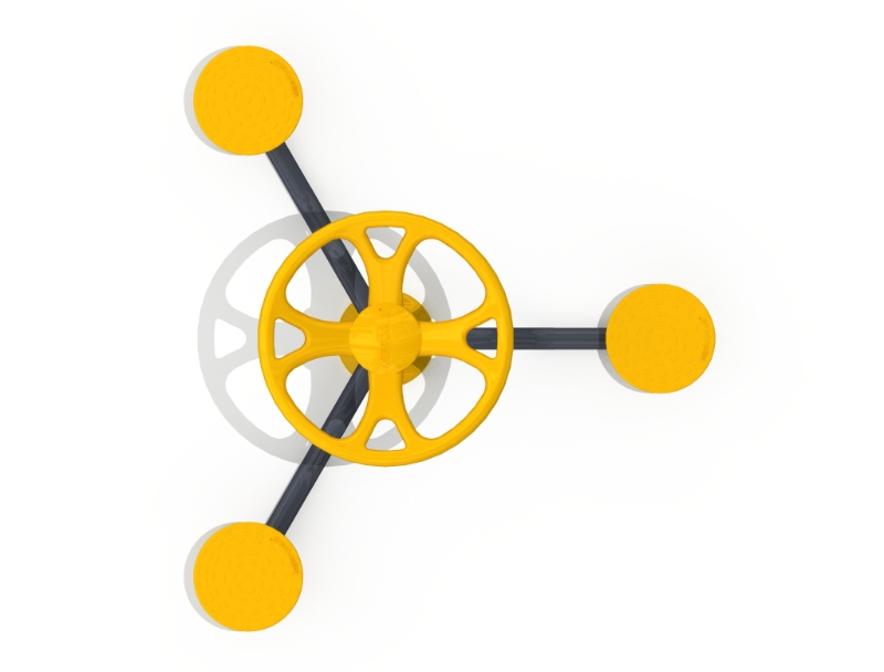 Structure de fitness en forme d'étoile pour exercice rotatif