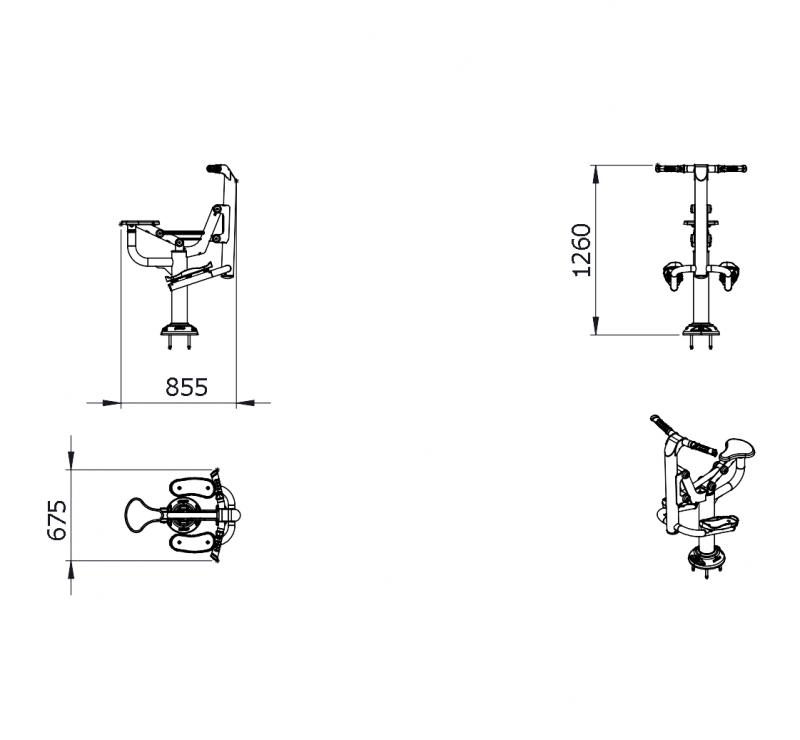 Appareil de Fitness Extérieur Polyvalent