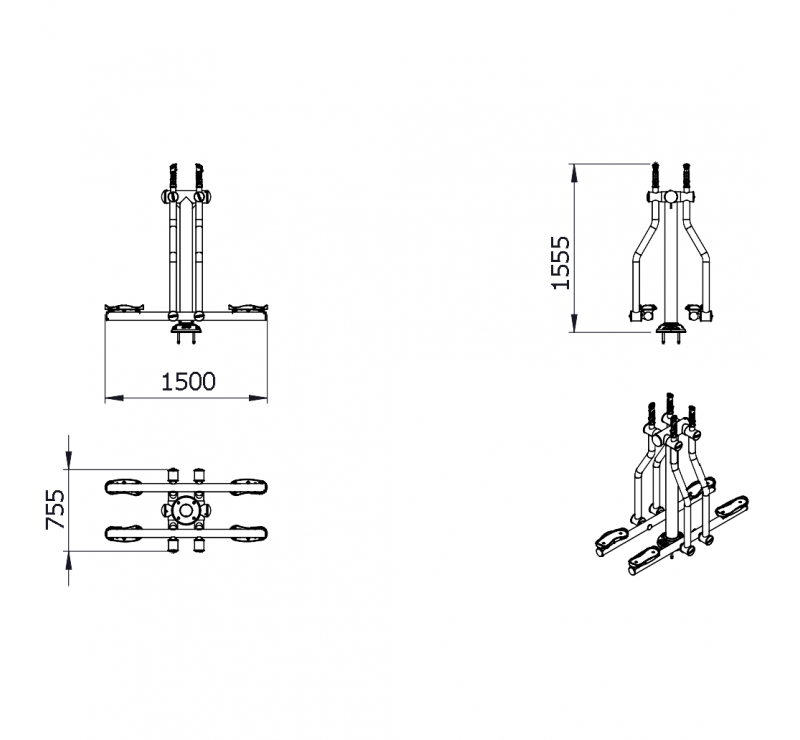 Station de Marche et d'Entraînement Cardio Extérieur