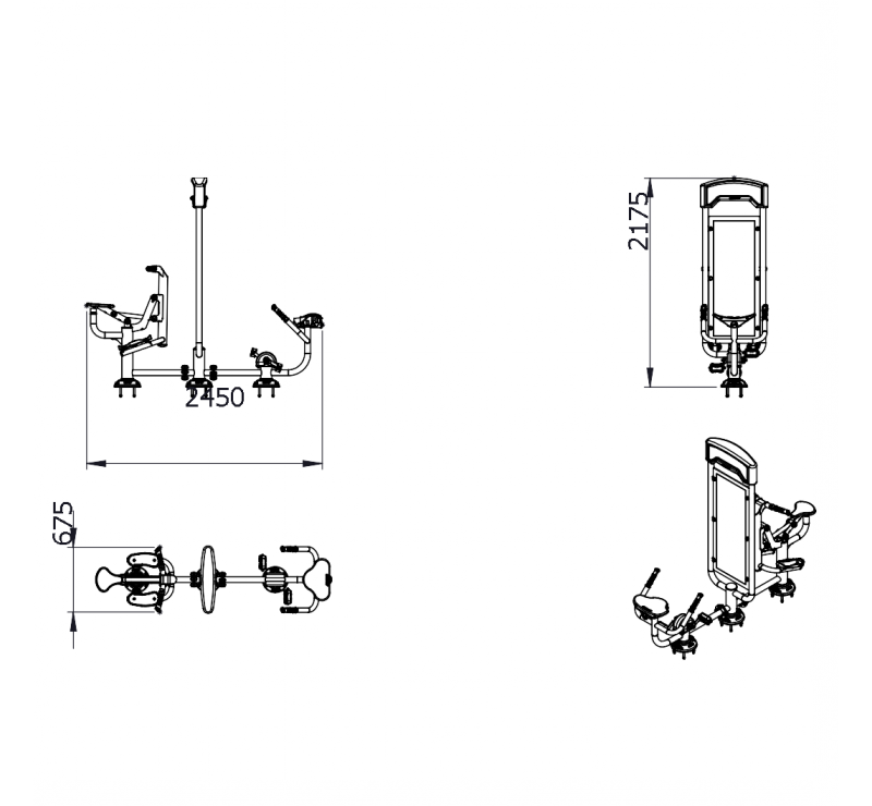 Station Multifonctionnelle de Fitness en Plein Air