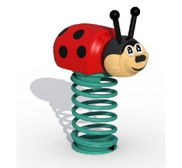 JEU SUR RESSORT COCCINELLE