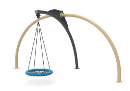 Balançoire nid d'oiseau mouvement oscillant