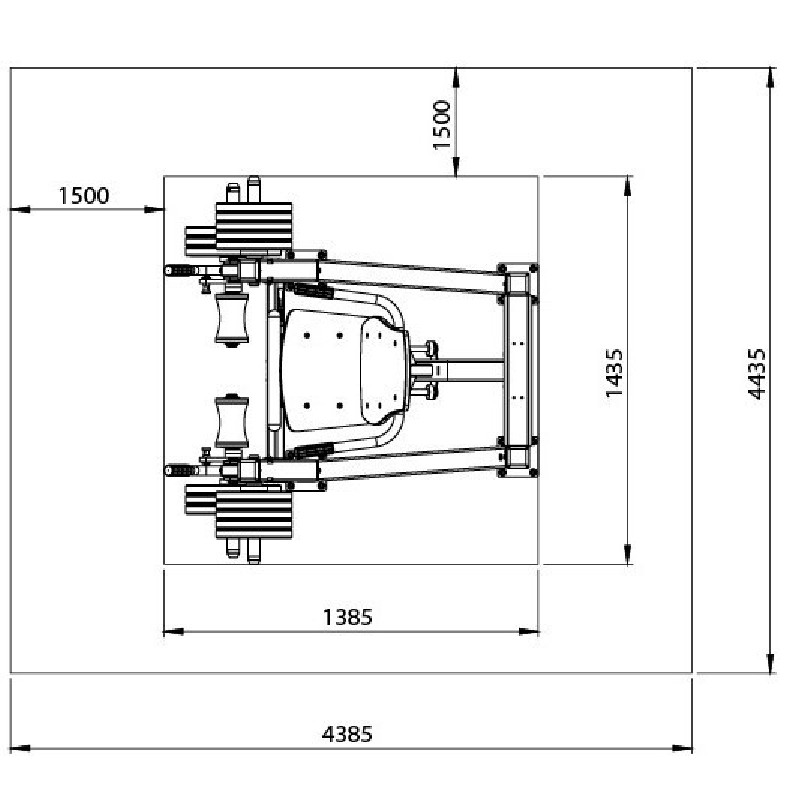 Machine de plein air pour Leg extension Machine de plein air pour Leg extension