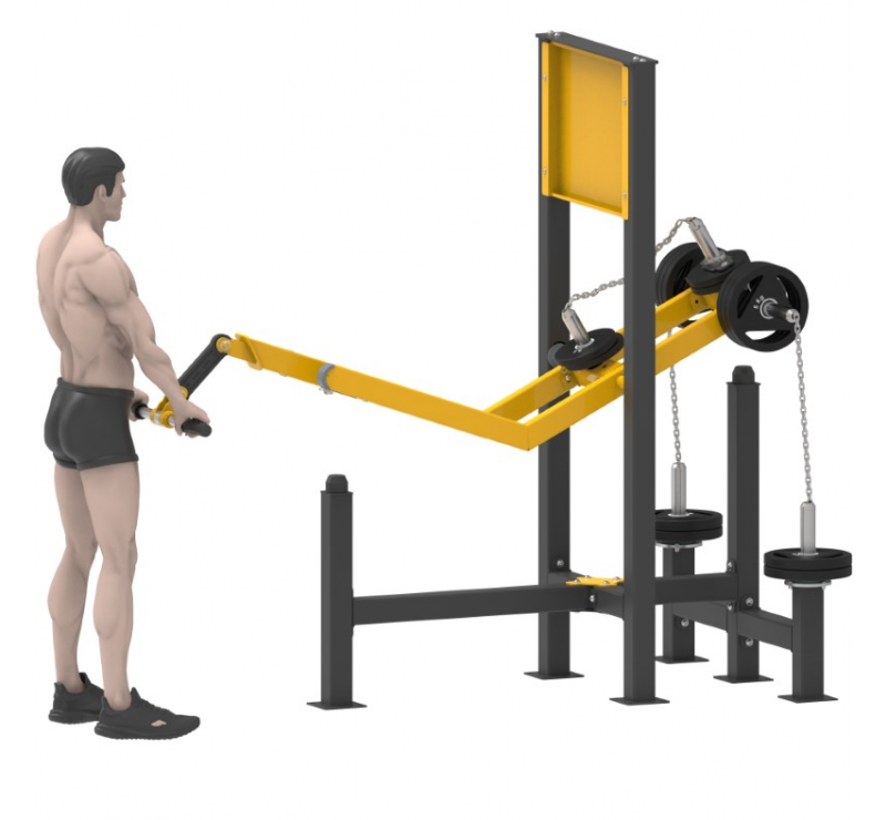 Machine de musculation de plein air pour triceps