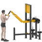 Machine de musculation de plein air pour triceps