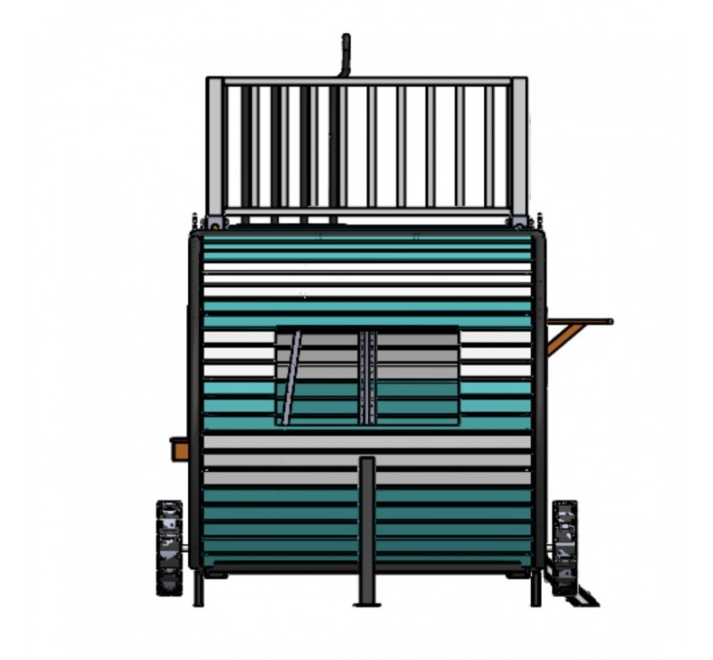 Caravane structure de jeu extérieur pour enfants 