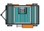 Caravane structure de jeu extérieur pour enfants 