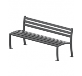Banc urbain sans accoudoirs...