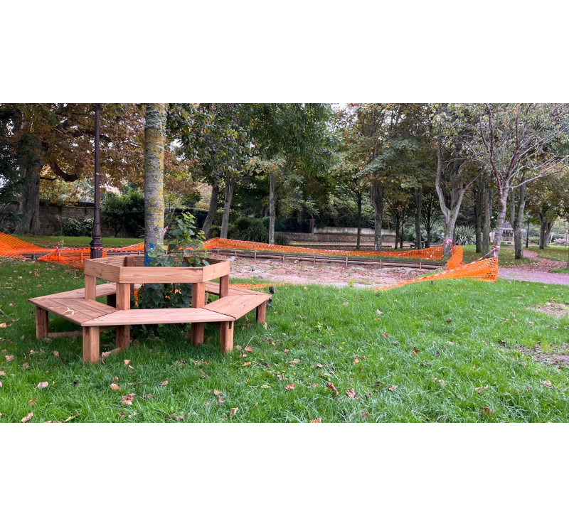 Lot de 5 bancs tour d'arbre
