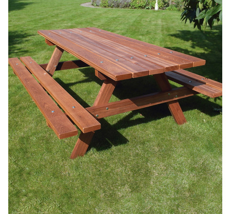 Table de pique-nique en bois tropical