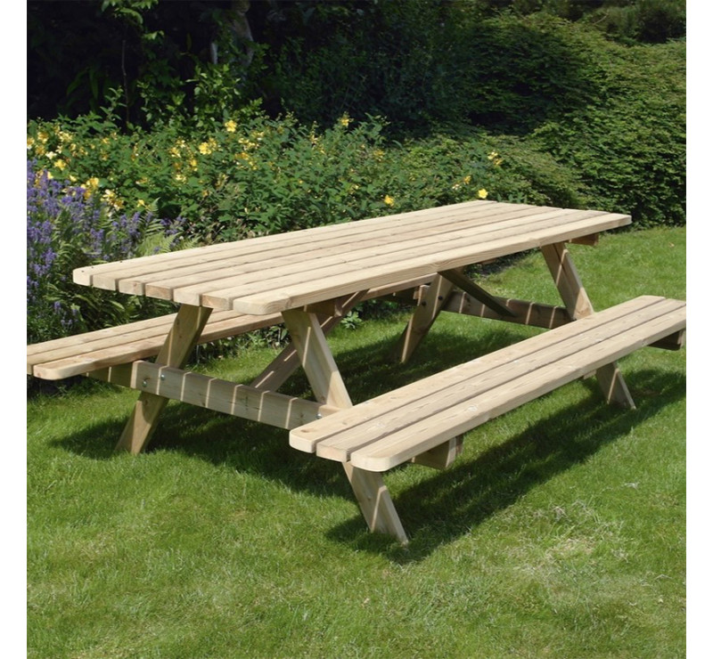 TABLE DE PIQUE-NIQUE AUTONOME EN PIN DU NORD