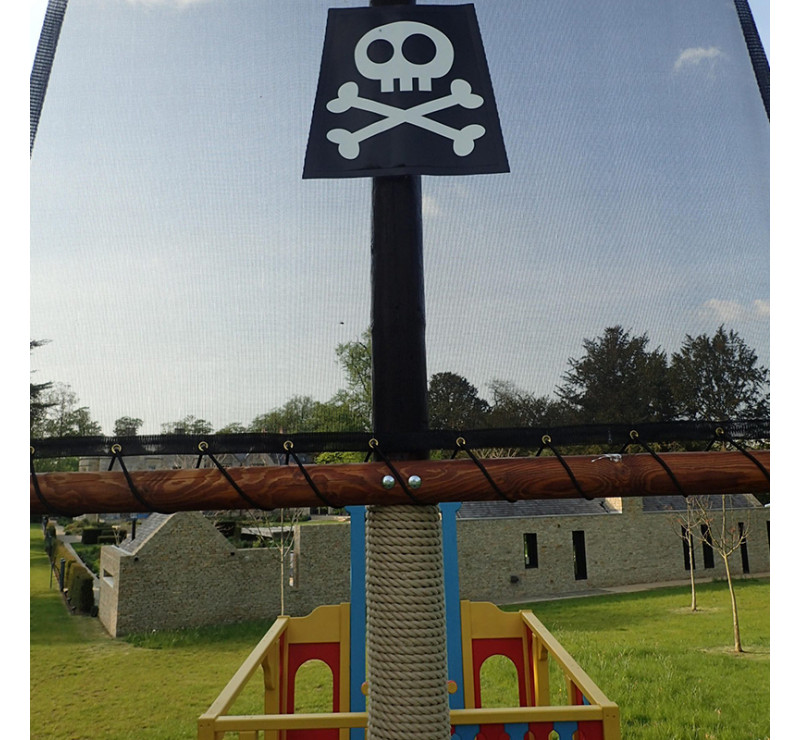 Bateau pirate sur mesure, Aire de jeu bateau pirate