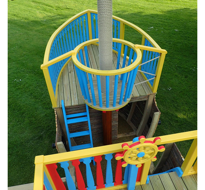 Bateau pirate sur mesure, Aire de jeu bateau pirate
