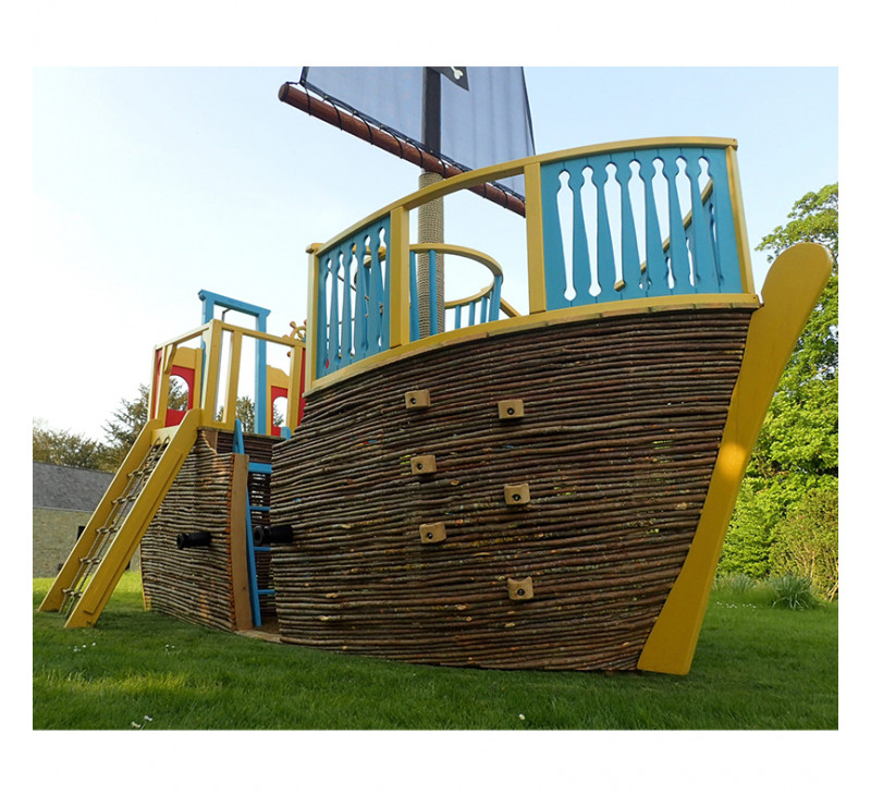 Bateau pirate sur mesure, Aire de jeu bateau pirate