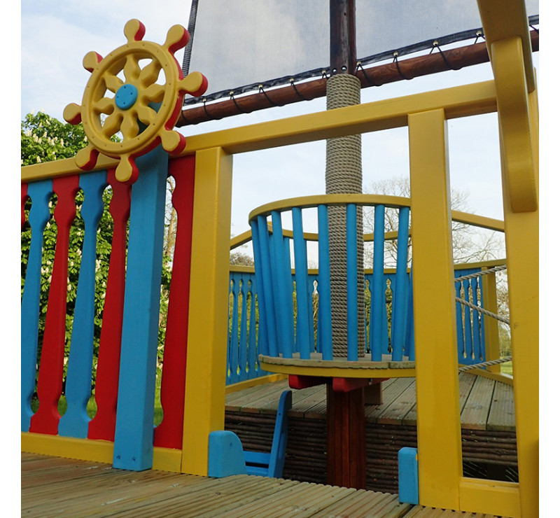 Bateau pirate sur mesure, Aire de jeu bateau pirate