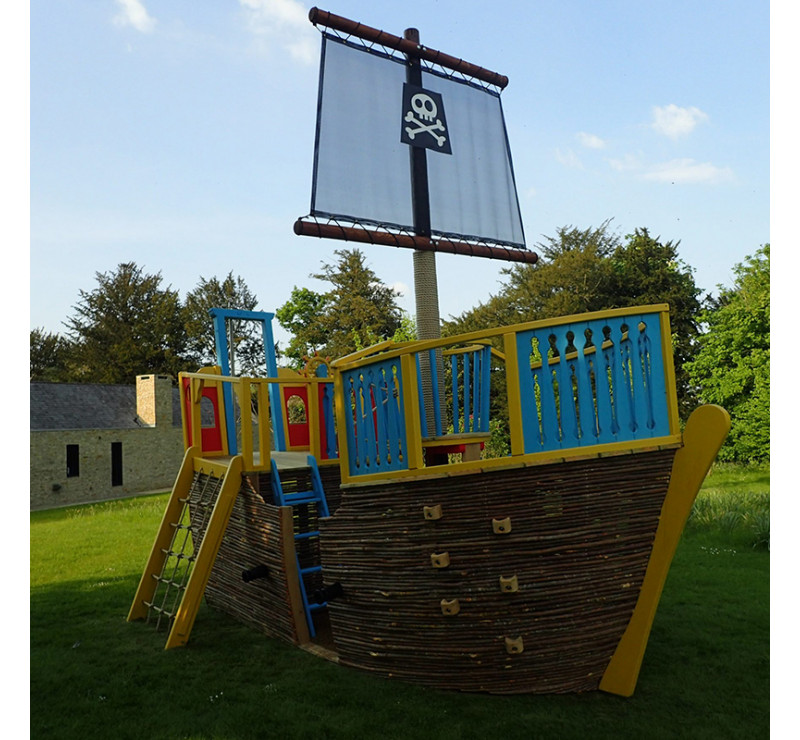 Bateau pirate sur mesure, Aire de jeu bateau pirate