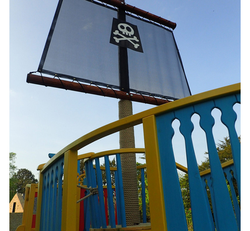 Bateau pirate sur mesure, Aire de jeu bateau pirate